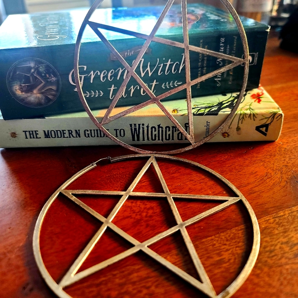 Pamela Love 5" pentagram RARE earrings